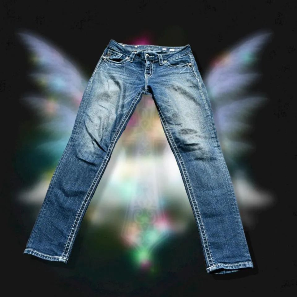 Miss Me Men's Blue and Navy Jeans
