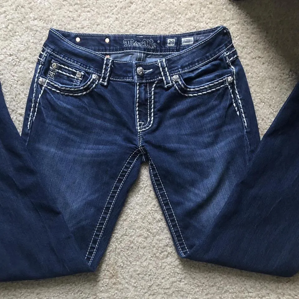 Miss Me Men's Navy Jeans