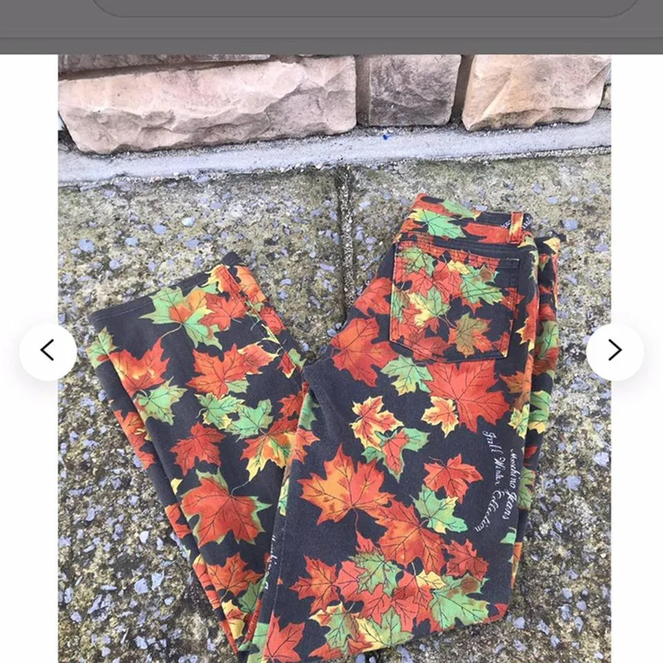 Moschino Men's Yellow and Green Jeans