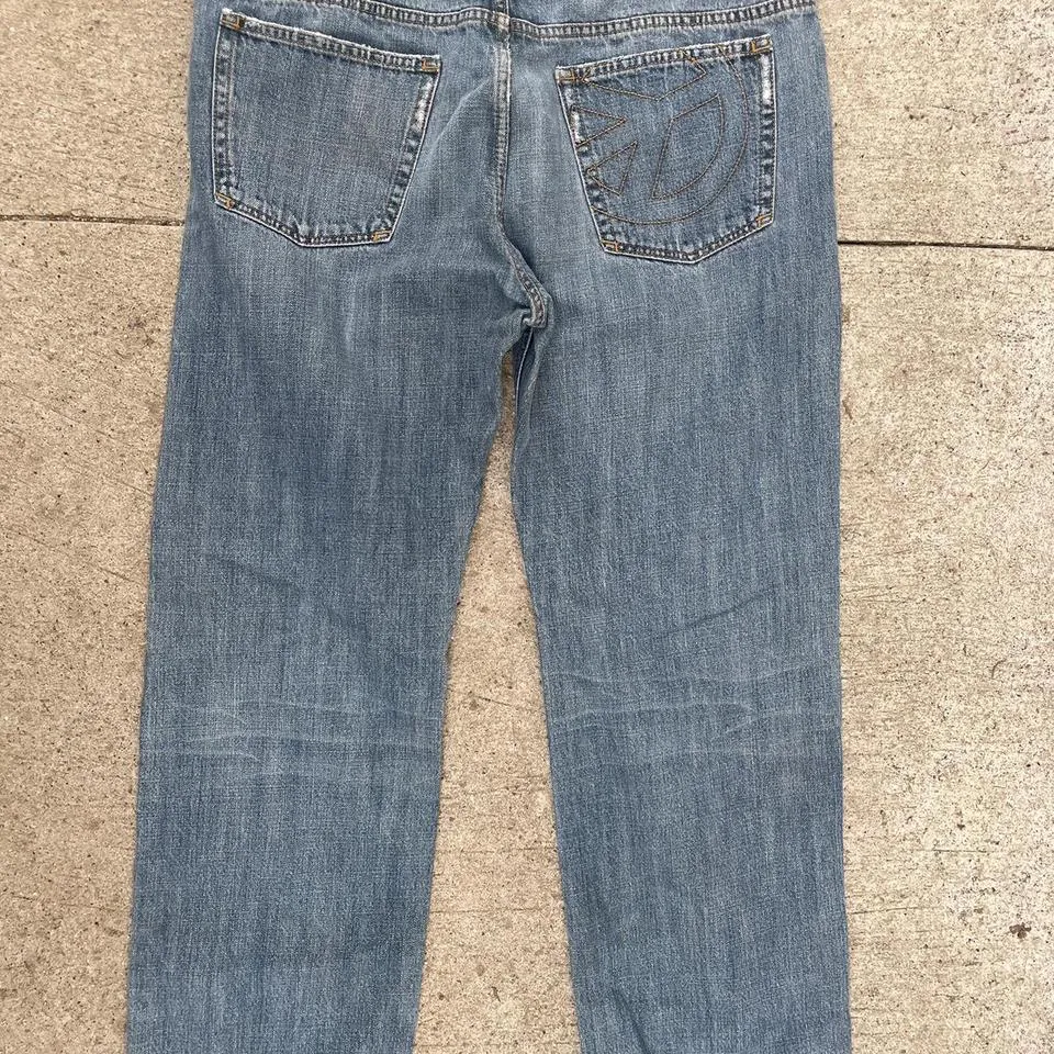 Moschino Men's Navy and Blue Jeans