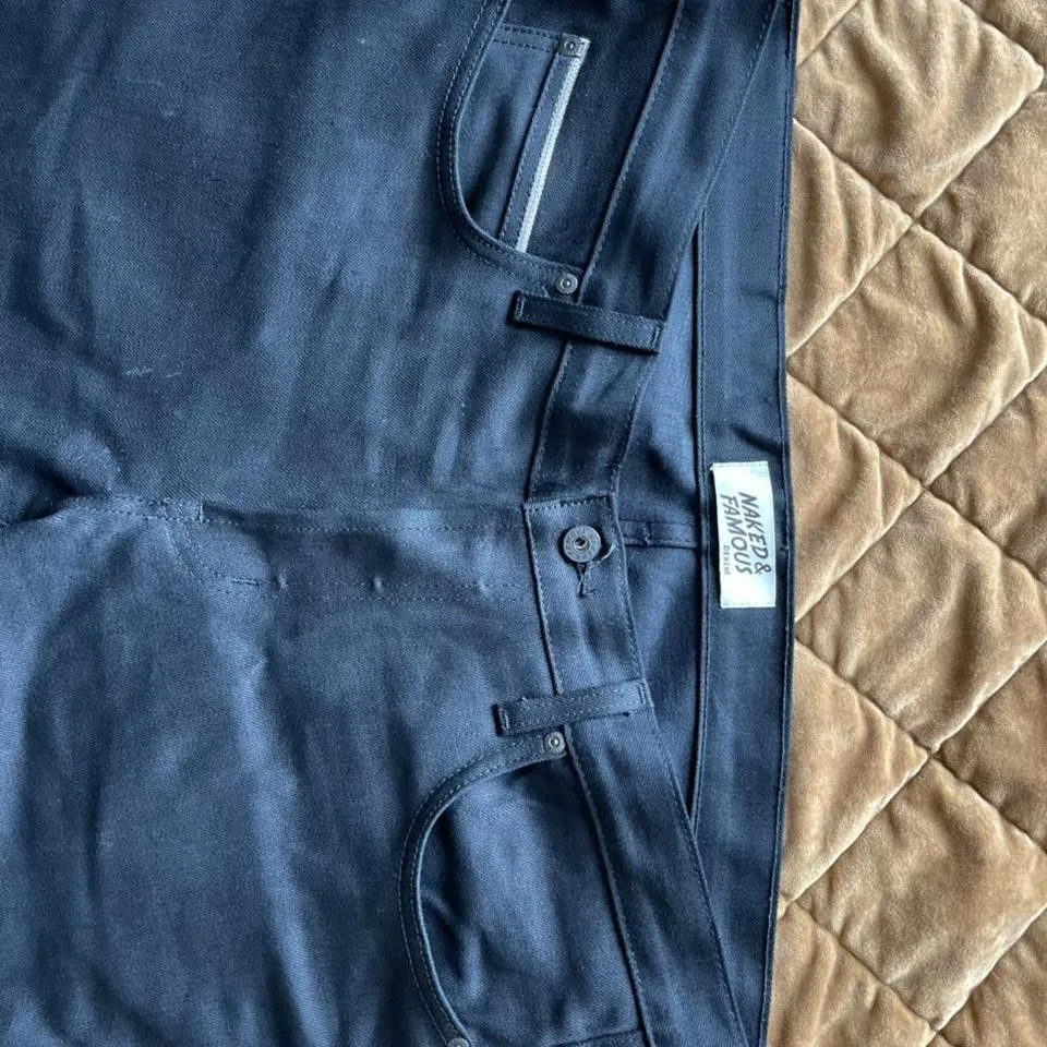 Naked & Famous Denim Men's Black Jeans