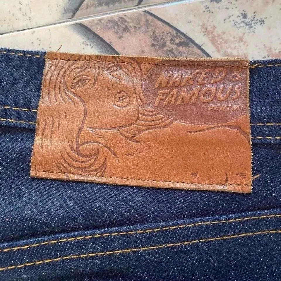Naked & Famous Denim Men's Navy Jeans