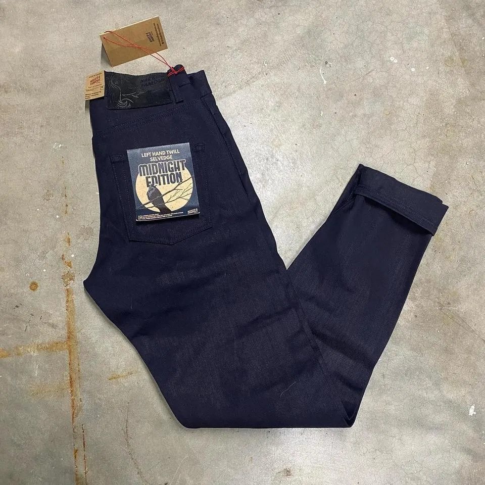Naked & Famous Denim Men's Black and Blue Jeans