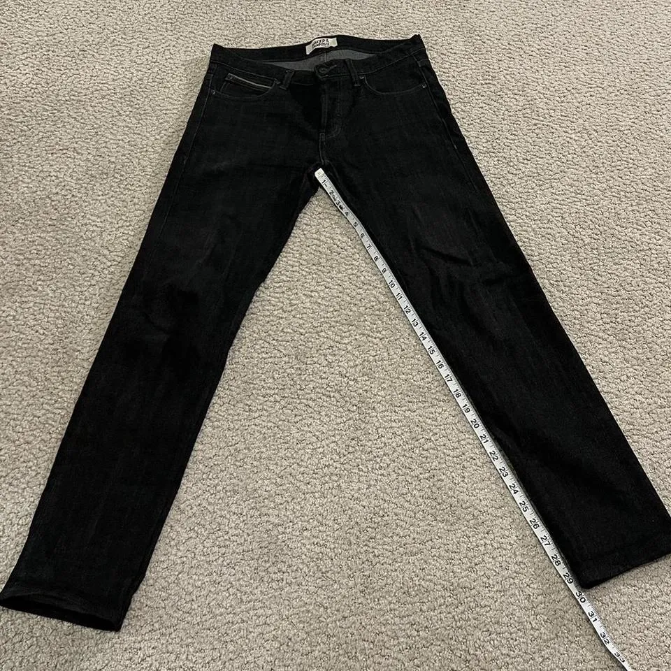 Naked & Famous Denim Men's Black and Grey Jeans
