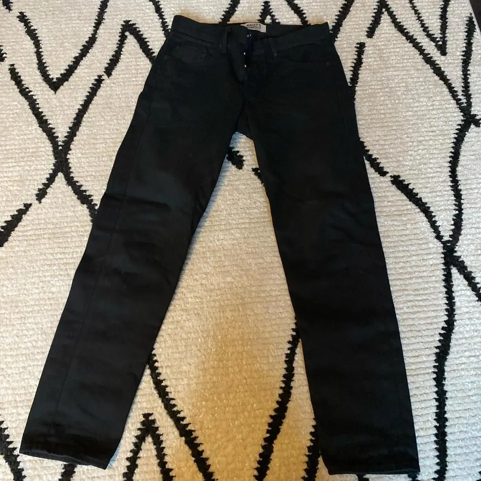 Naked & Famous Denim Men's Black Jeans
