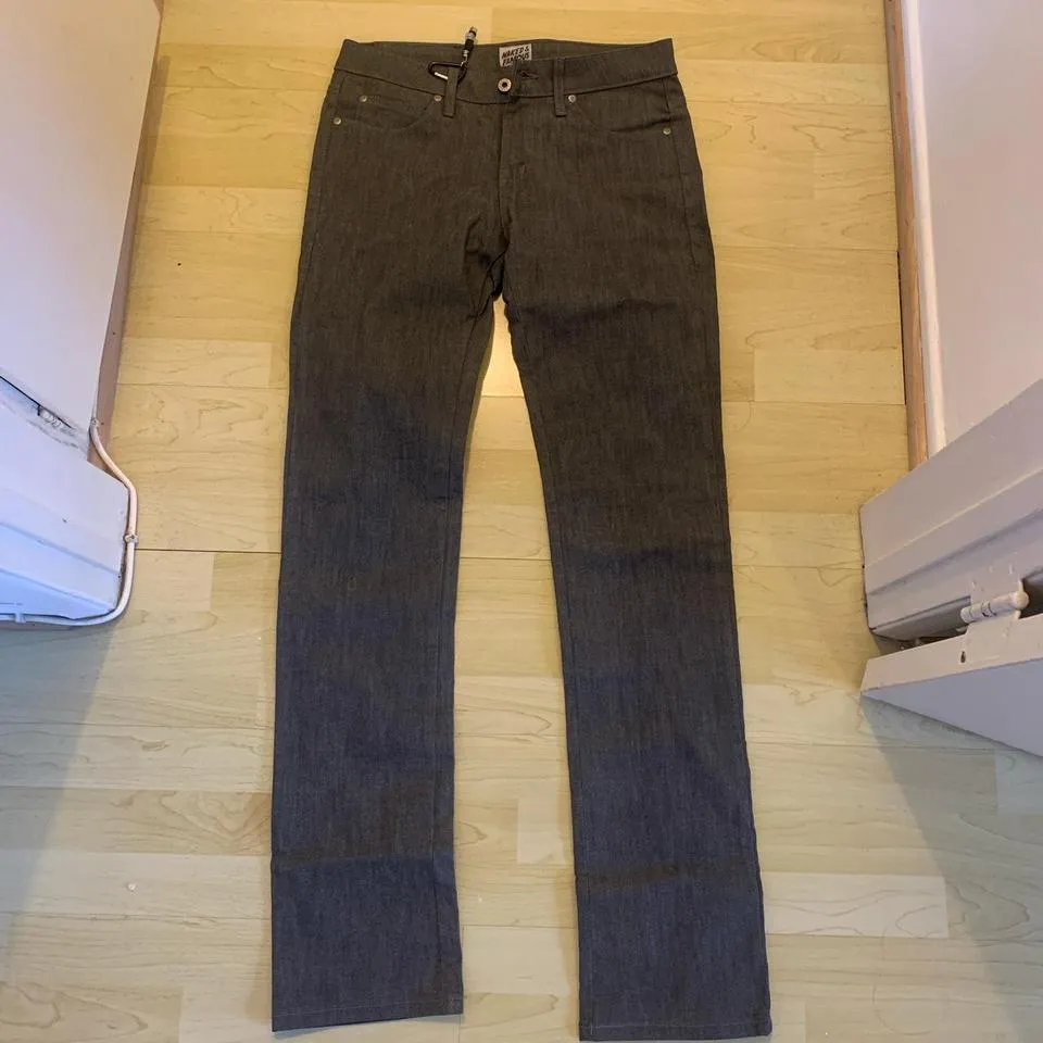 Naked & Famous Denim Men's Grey and Silver Jeans