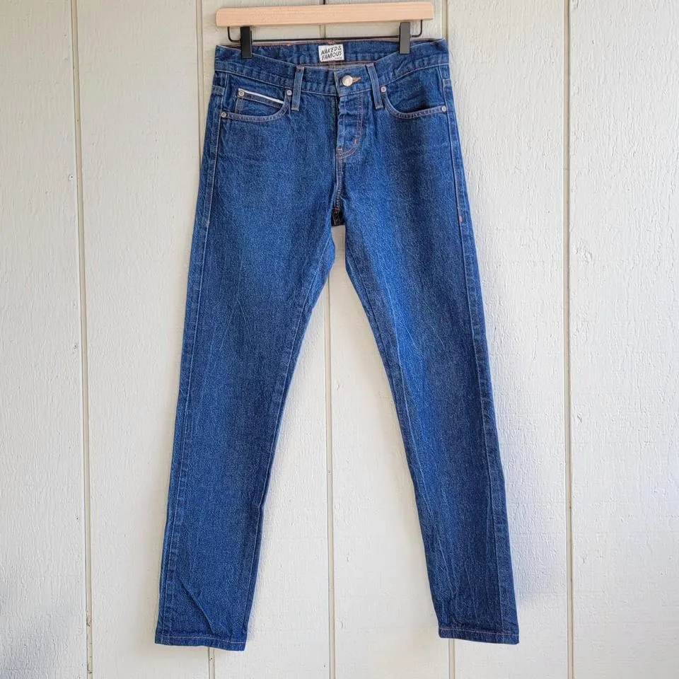 Naked & Famous Denim Men's Blue and Navy Jeans