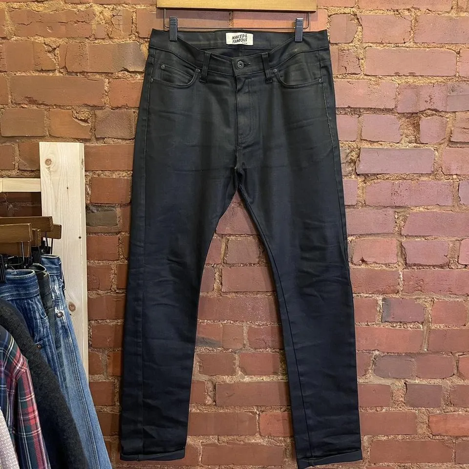 Naked & Famous Denim Men's Black Jeans
