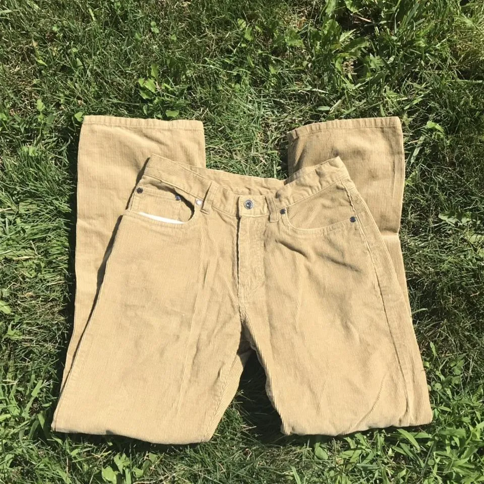 Nautica Men's Cream and Tan Jeans
