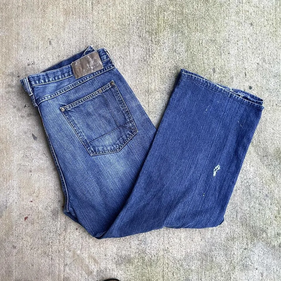 Nautica Men's Navy and Blue Jeans