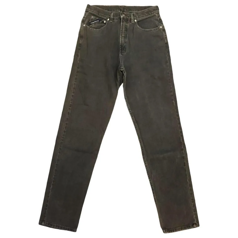 Nautica Men's Green and Khaki Jeans