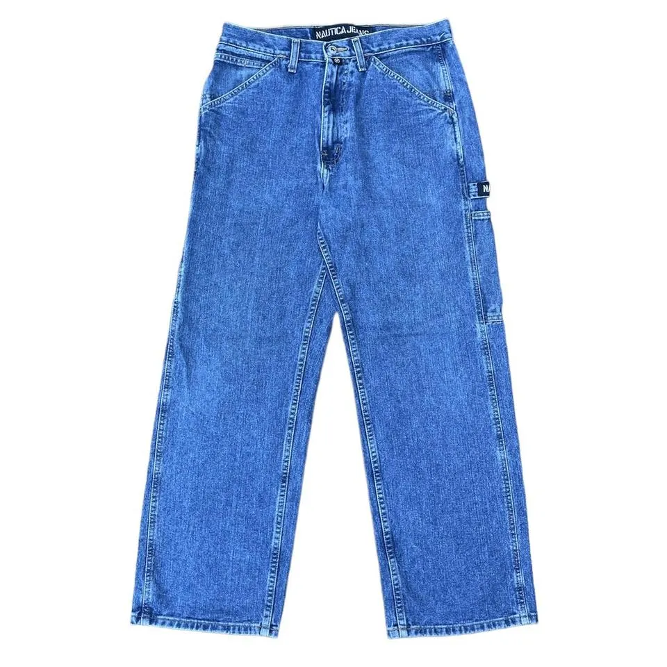 Nautica Men's Blue and Navy Jeans