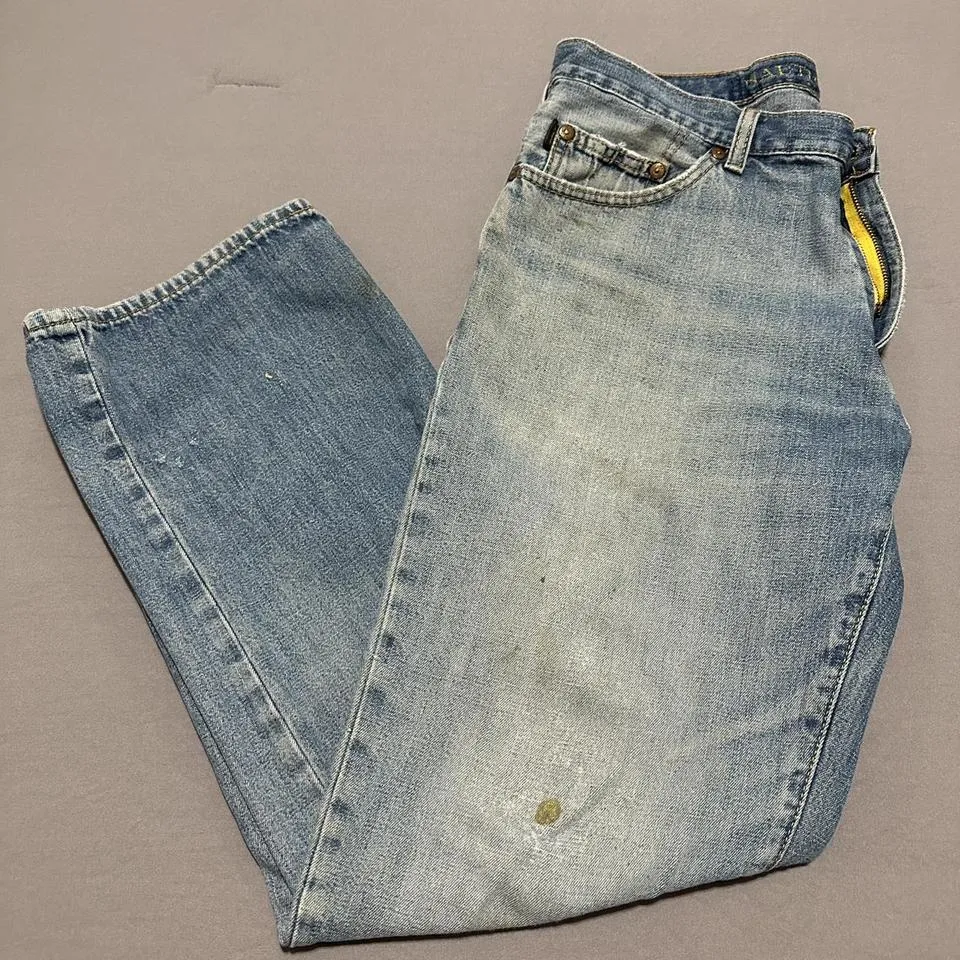 Nautica Men's Blue and Yellow Jeans
