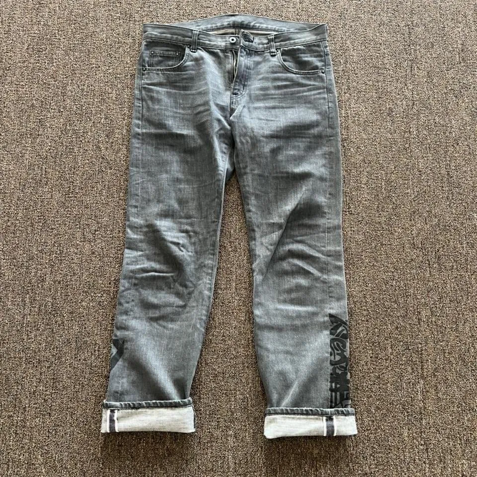 Neighborhood Men's Black and Grey Jeans
