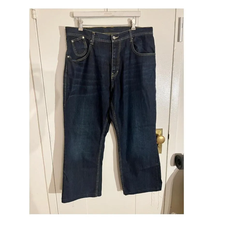 Nike Men's Navy and Red Jeans
