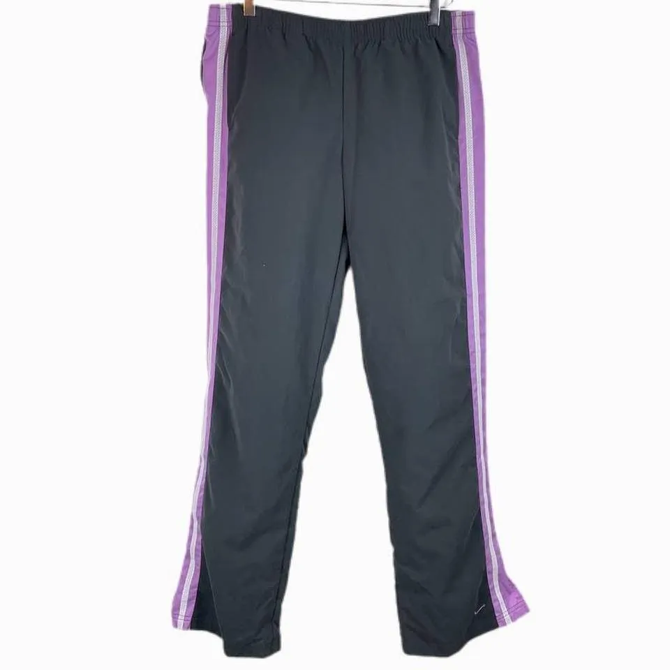 Nike Men's Grey and Purple Jeans