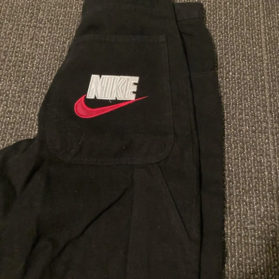 Nike Men's Black and Red Jeans