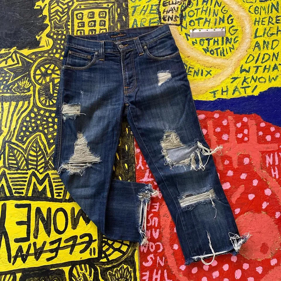 Nudie Jeans Men's Navy Jeans