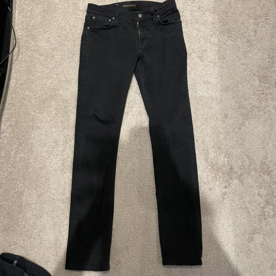 Nudie Jeans Men's Black Jeans