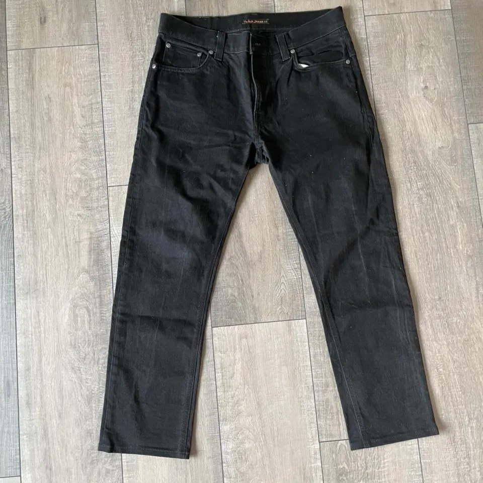 Nudie Jeans Men's Black Jeans