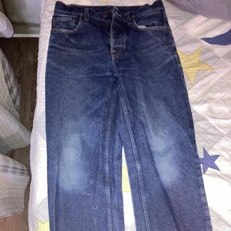 Nudie Jeans Men's Blue and Navy Jeans
