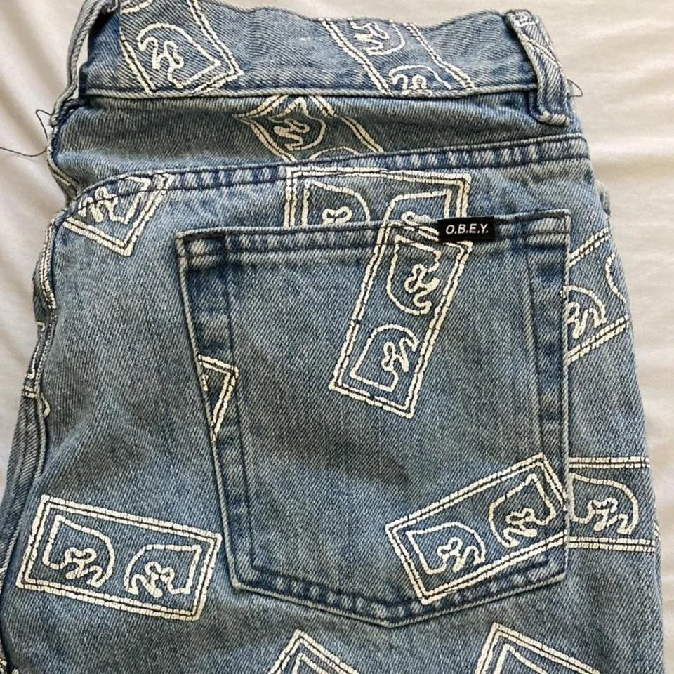 Obey Men's Blue Jeans