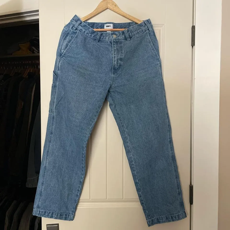 Obey Men's Blue Jeans