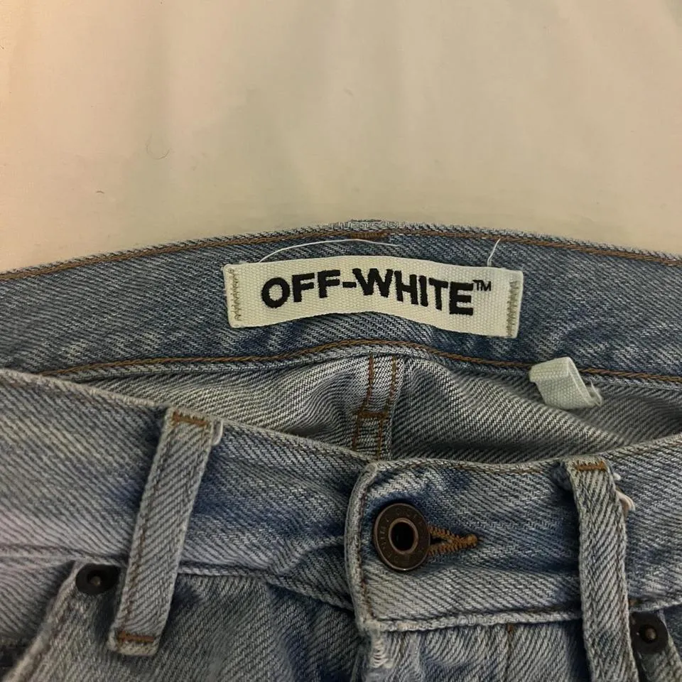 Off-White Men's Blue Jeans