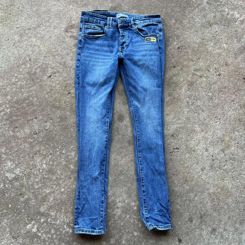 Off-White Men's Blue Jeans