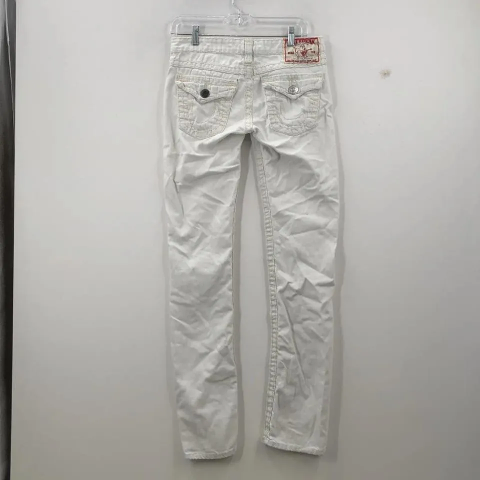 Off-White Men's White and Cream Jeans