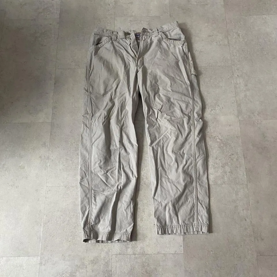 Old Navy Men's Cream and Tan Jeans