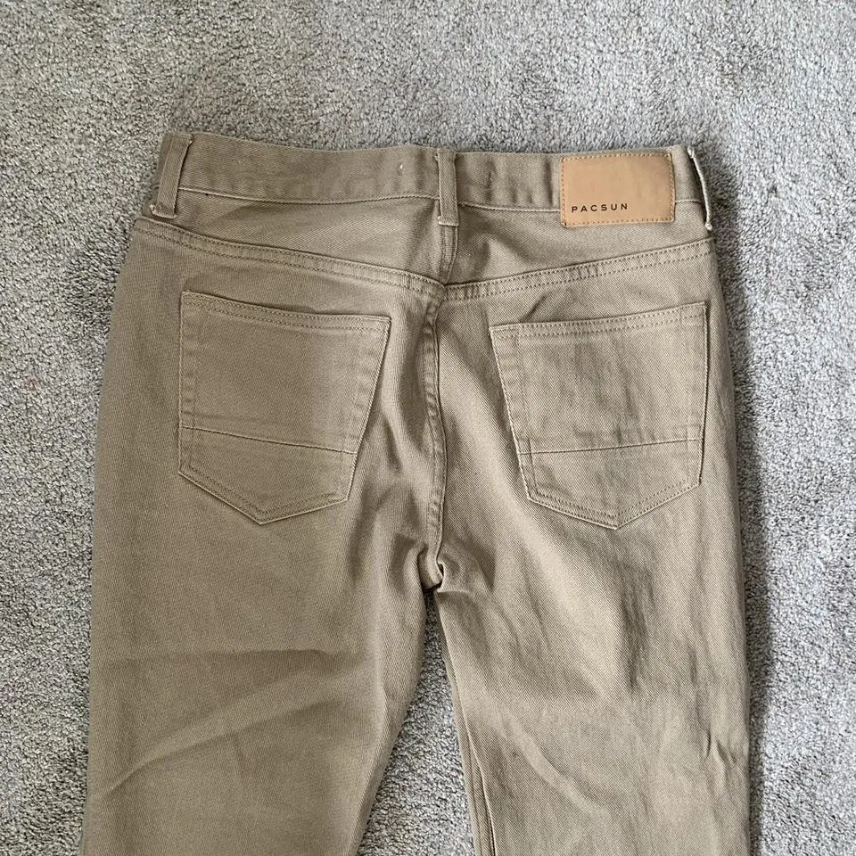 PacSun Men's Tan and Khaki Jeans