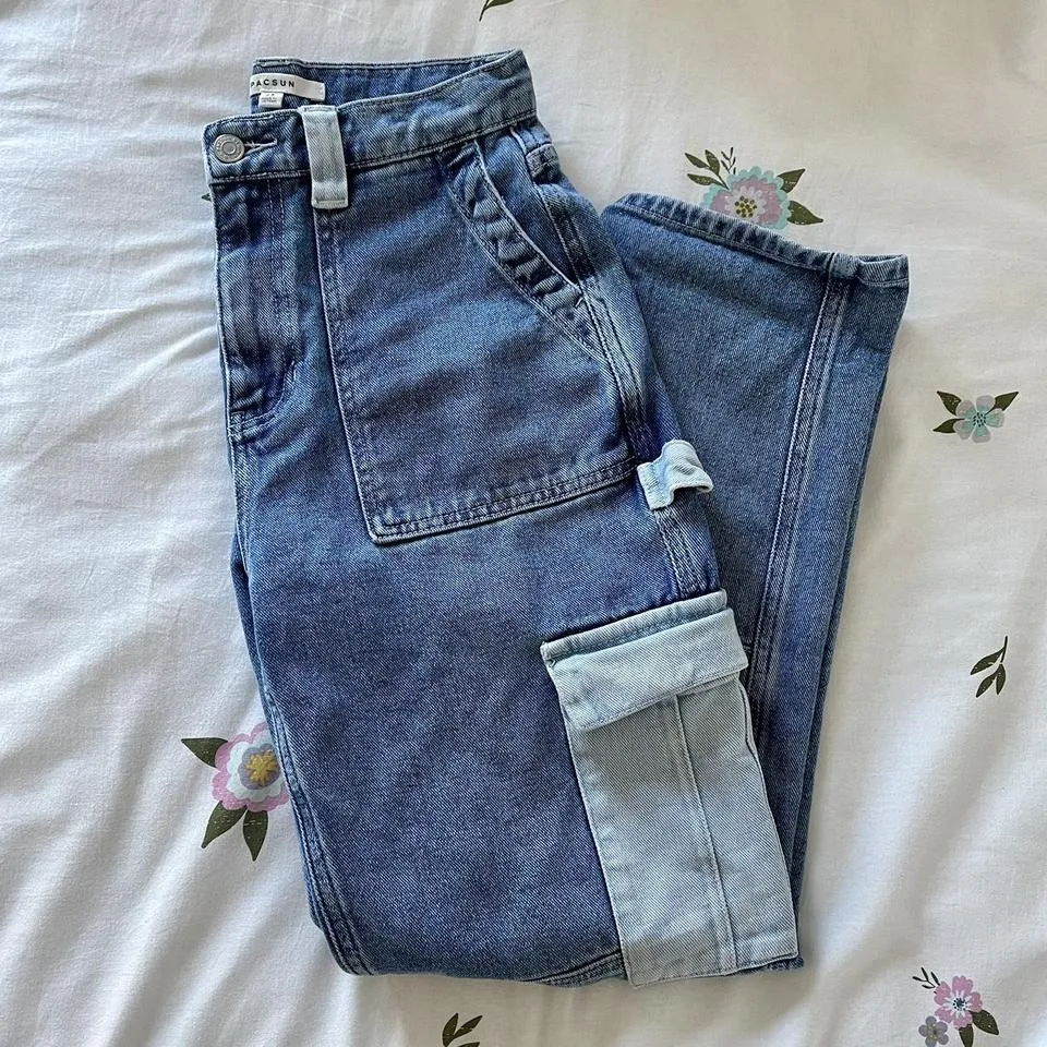 PacSun Men's Blue and Navy Jeans