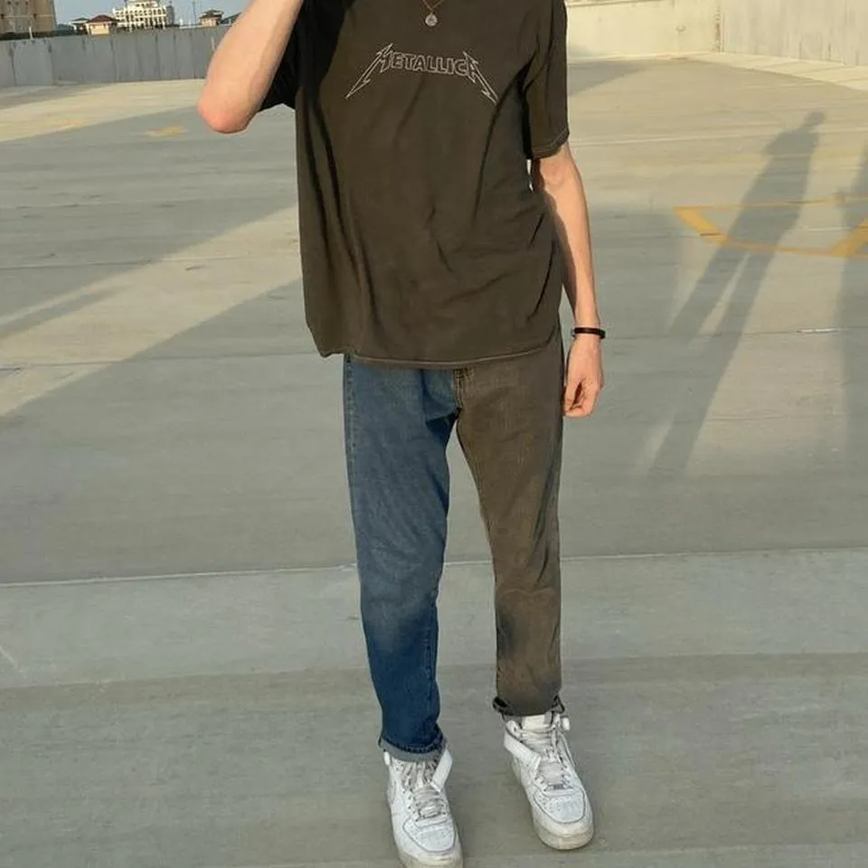 PacSun Men's Black and Navy Jeans