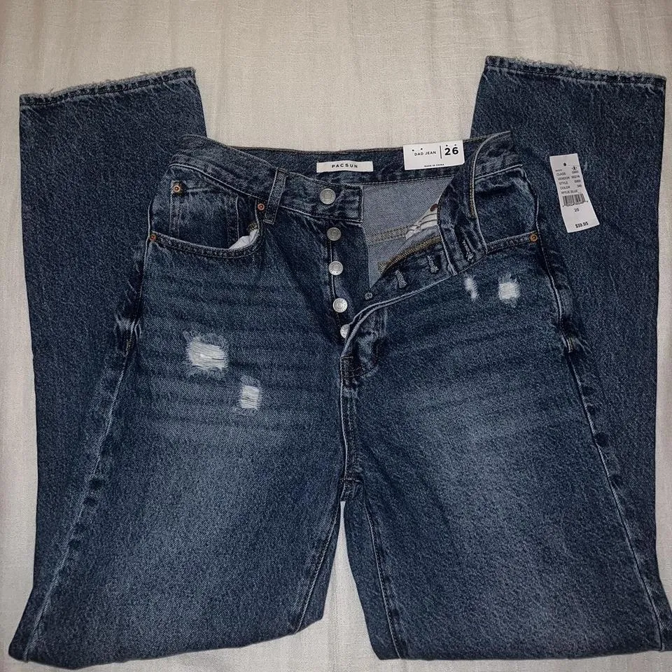 PacSun Men's Blue and Navy Jeans
