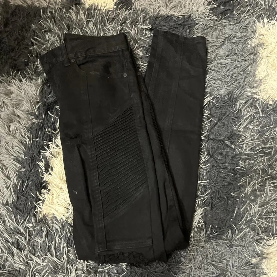 PacSun Men's Black and White Jeans