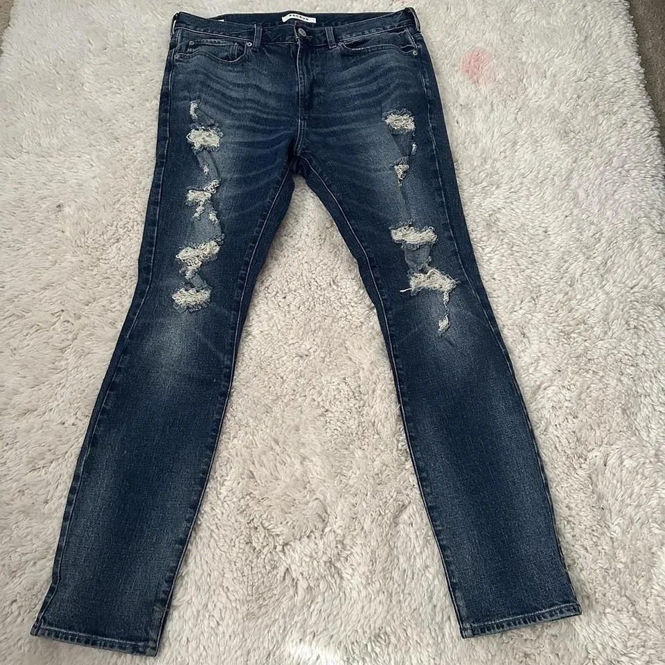 PacSun Men's Blue and Navy Jeans