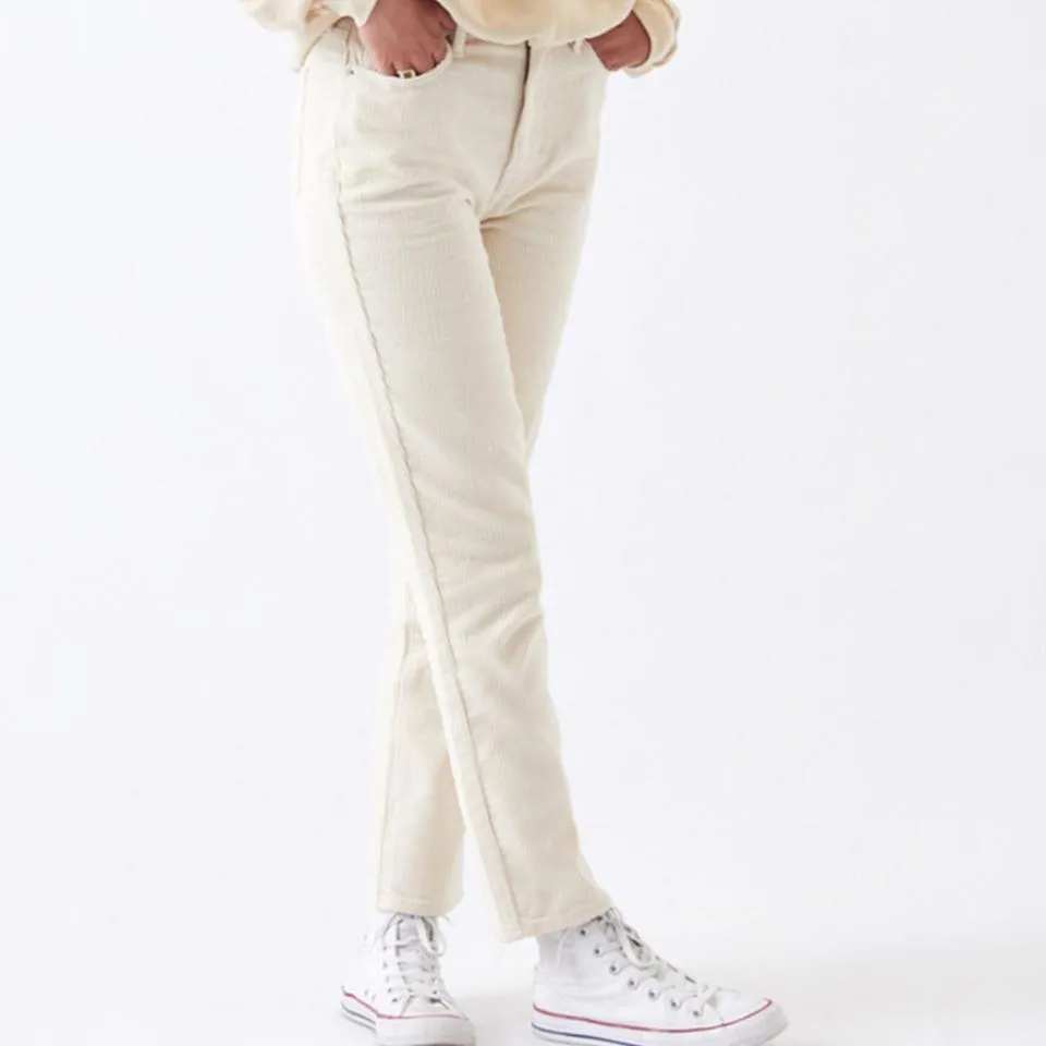 PacSun Men's Cream and White Jeans