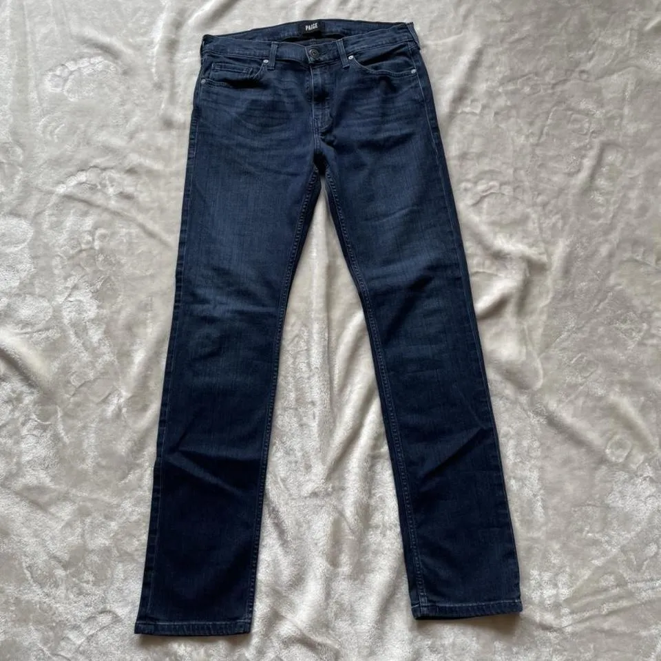 PAIGE Men's Navy Jeans