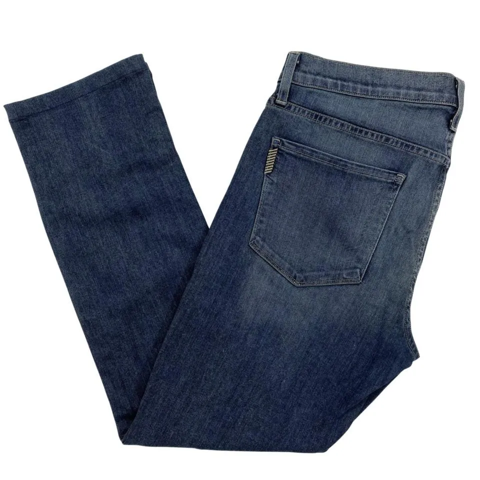 PAIGE Men's Navy and Blue Jeans