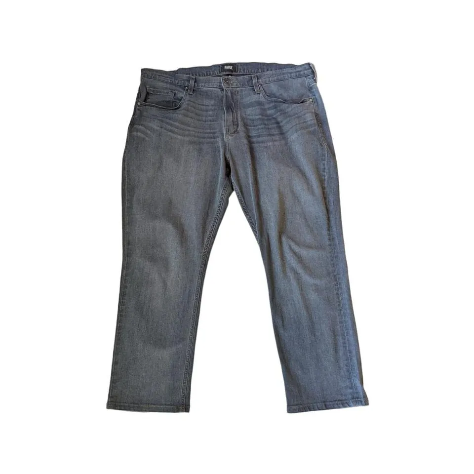 PAIGE Men's Blue and Brown Jeans