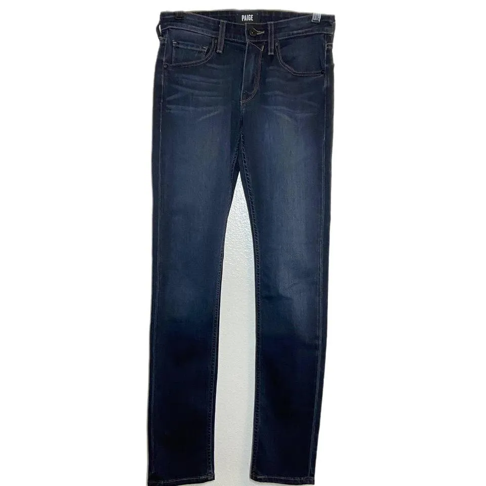 PAIGE Men's Blue and Black Jeans