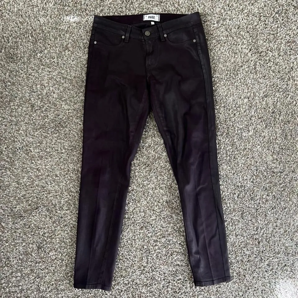 PAIGE Men's Burgundy Jeans