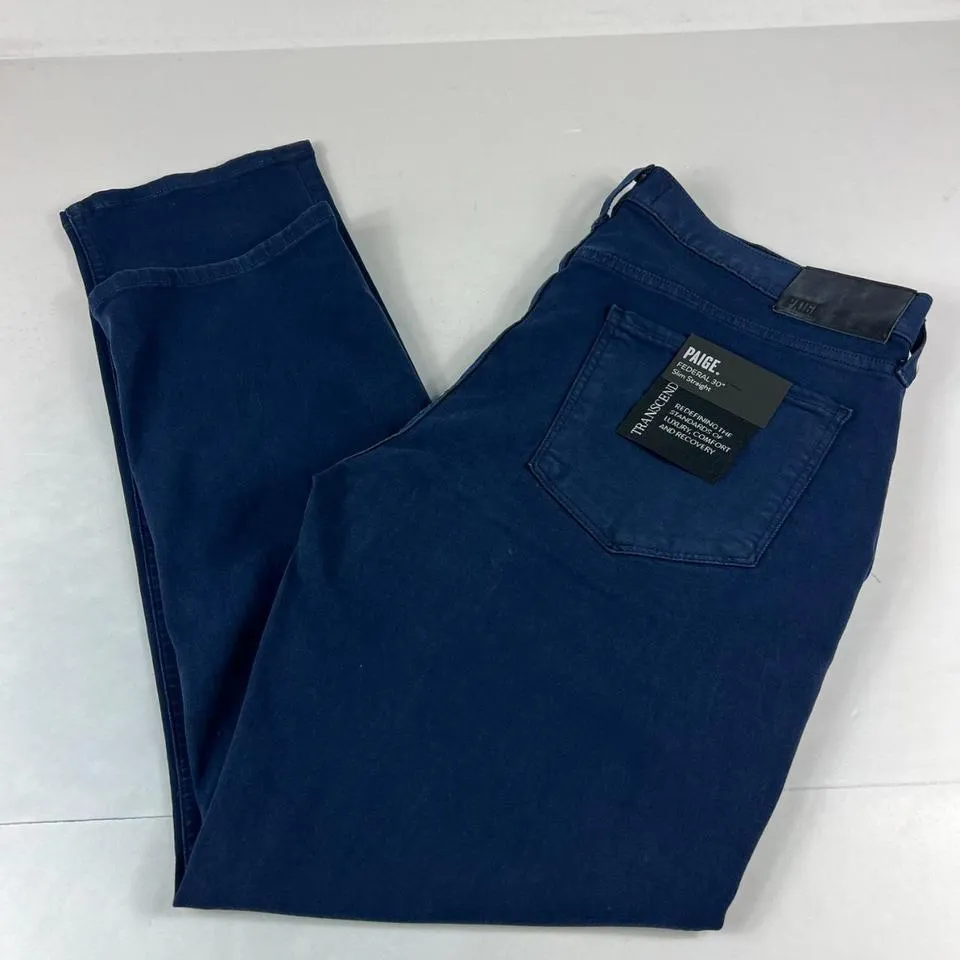 PAIGE Men's Navy Jeans