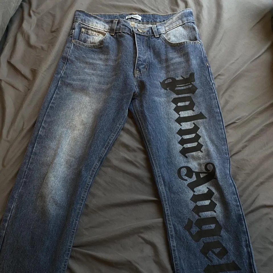 Palm Angels Men's Blue Jeans