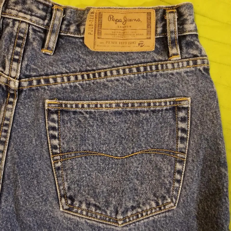 Pepe Jeans Men's Blue and Navy Jeans