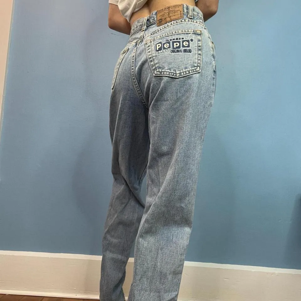 Pepe Jeans Men's Blue and Navy Jeans
