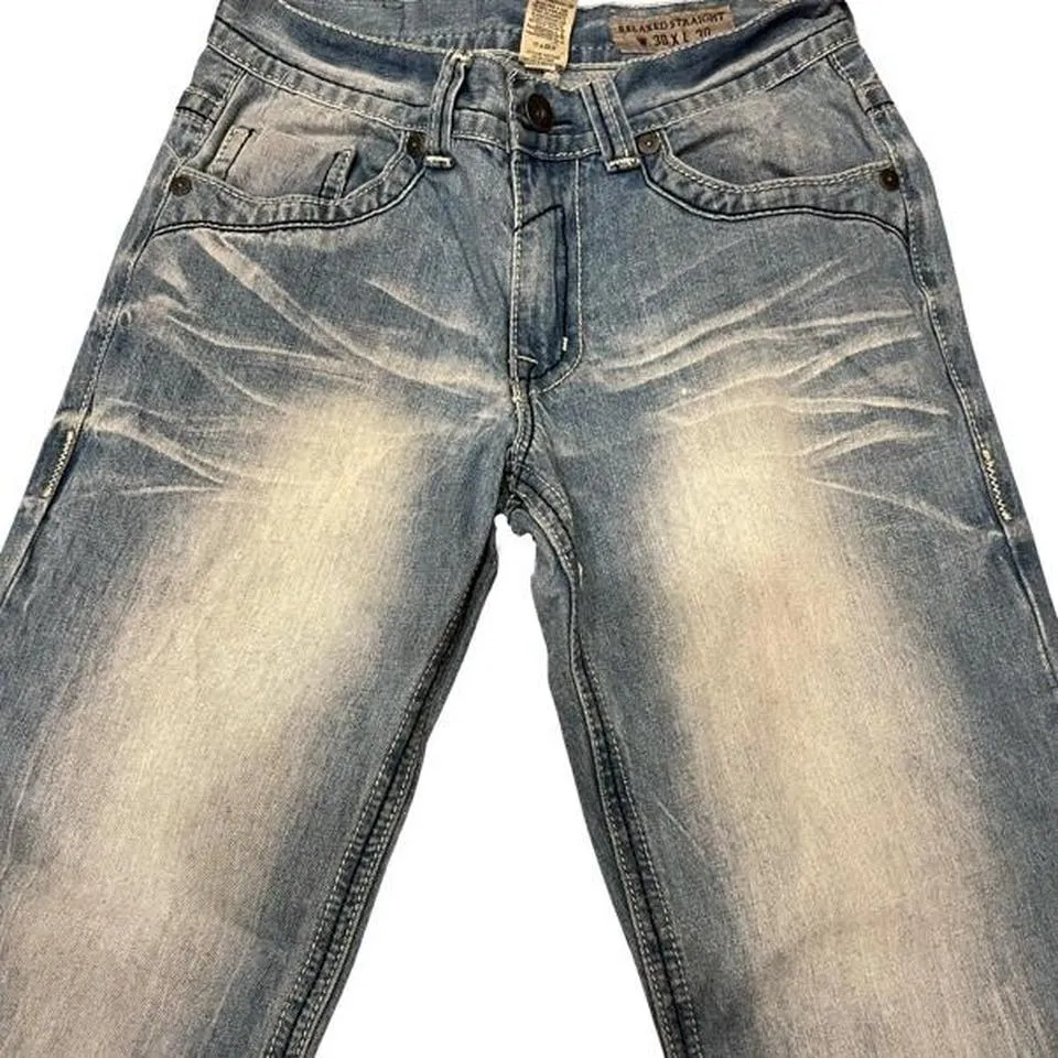 Pepe Jeans Men's Blue and White Jeans