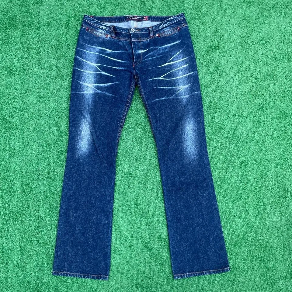Pepe Jeans Men's Blue and Navy Jeans