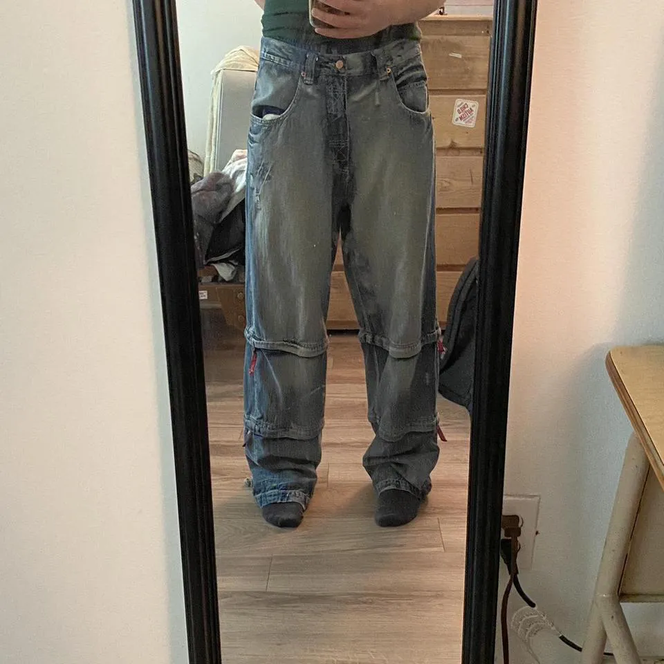 Pepe Jeans Men's Blue and Black Jeans